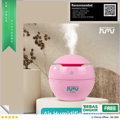 Taffware HUMI Air Humidifier Ultrasonic Aromatherapy Diffuser 130ml K 003 1