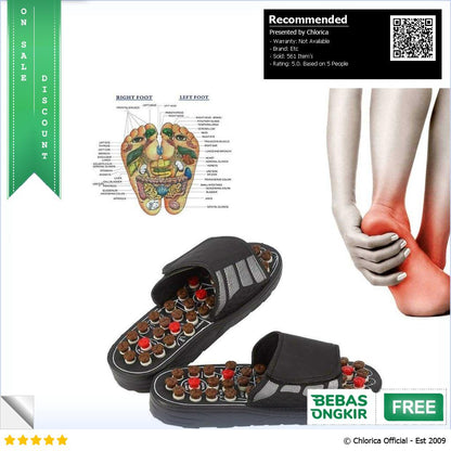 VamsLuna Sandal Pijat Akupuntur Health Care Reflexology FT10C