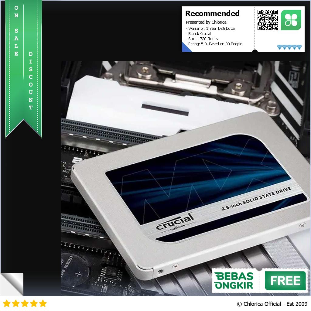 Crucial MX500 SSD 560MB s SATA III 2.5 Inch