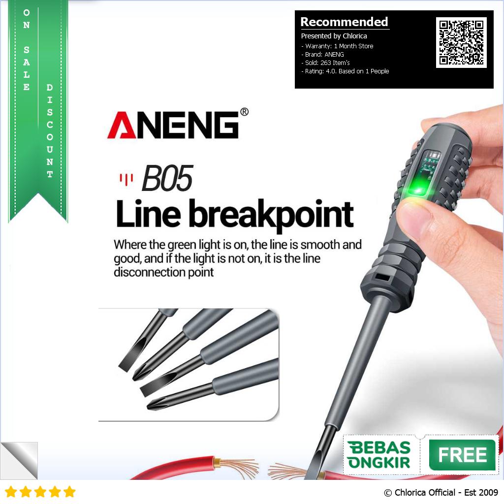 ANENG Obeng Tespen Tester Pen with Dual LED Indicator B05