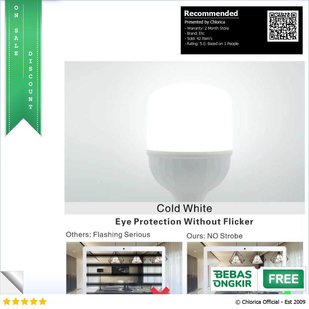 Shuai Lampu Bohlam LED Light Energy Saving E27 Cool White 6500K OT360