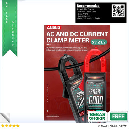 ANENG Tester Listrik Digital Clamp Meter ST212