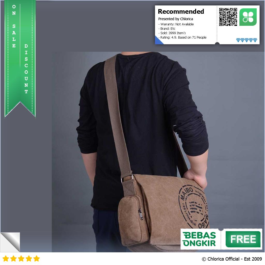 Maibo Manjianghong Tas Selempang Pria Messenger Bag Canvas Printing 1124