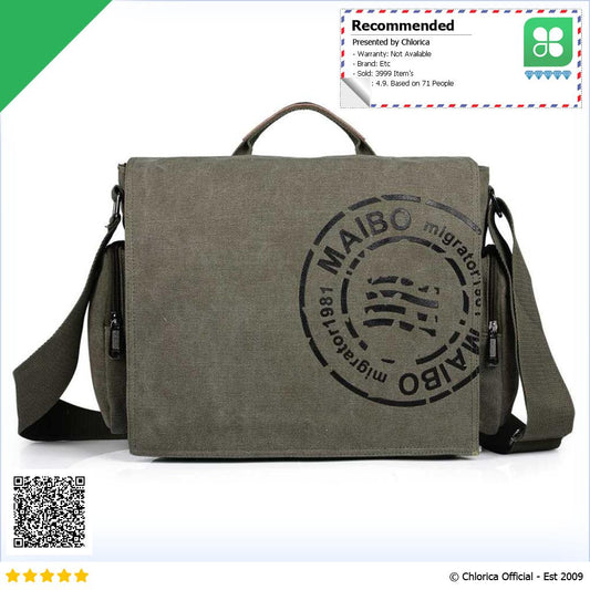 Maibo Manjianghong Tas Selempang Pria Messenger Bag Canvas Printing 1124