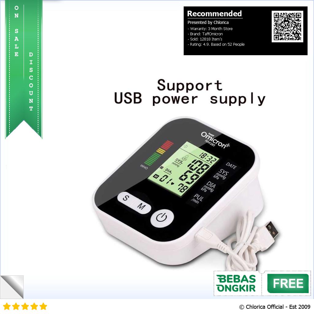 TaffOmicron Pengukur Tekanan Darah Tensimeter Blood Pressure Monitor RAK 283