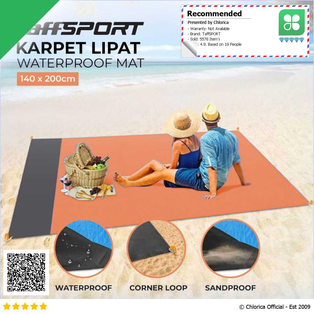 TaffSPORT Tikar Lipat Matras Camping Piknik Waterproof Mat 140 x 200cm FS 008