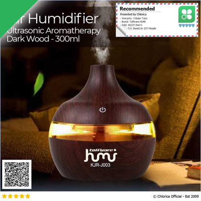 Taffware HUMI Air Humidifier Ultrasonic Aromatherapy Diffuser 300ml KJR J003