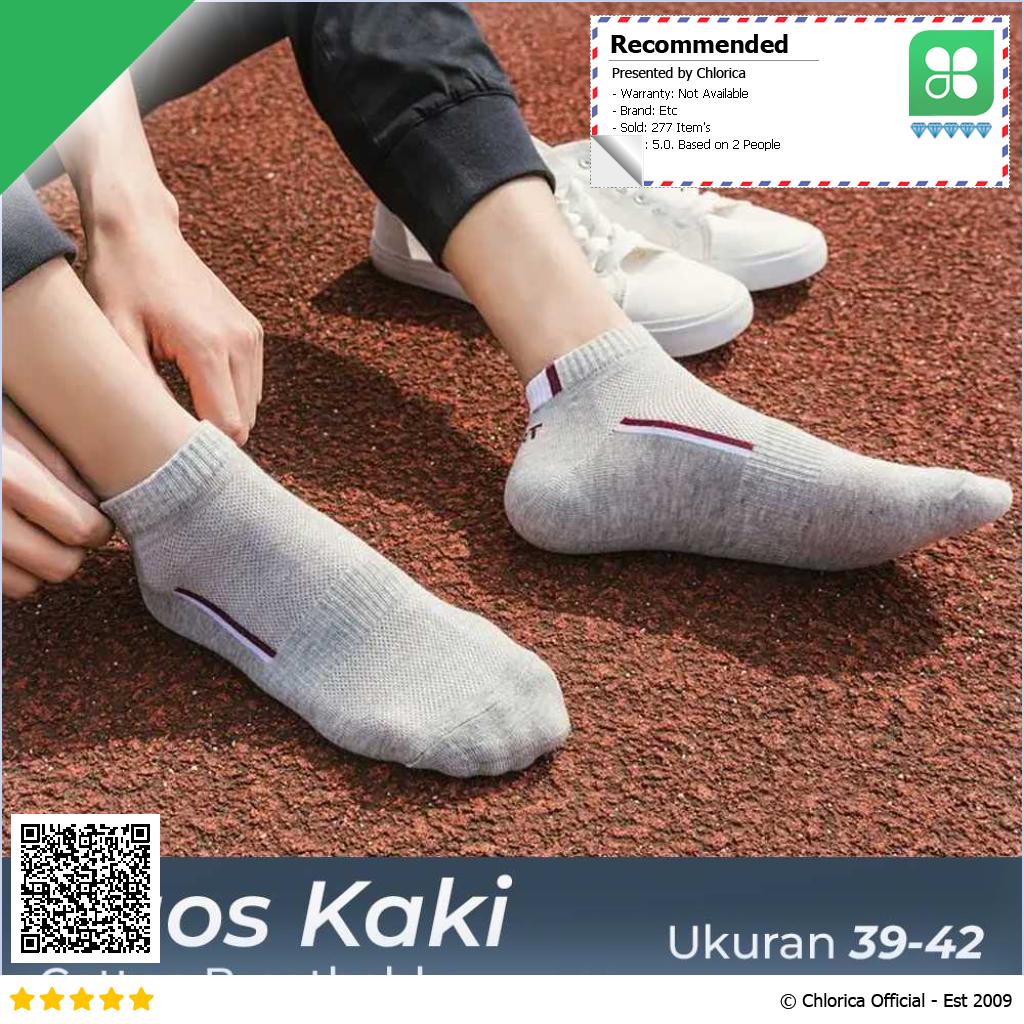 LKWDer Kaos Kaki Kasual Sporty Cotton Breathable 39 42 5 Pasang LK5