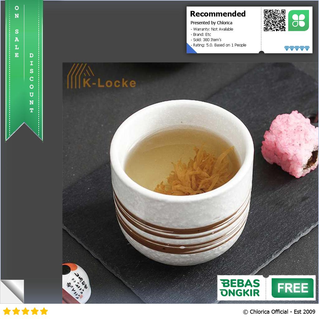 K Locke Gelas Keramik Vintage Japanese Style Tea Cup 200ml KL2