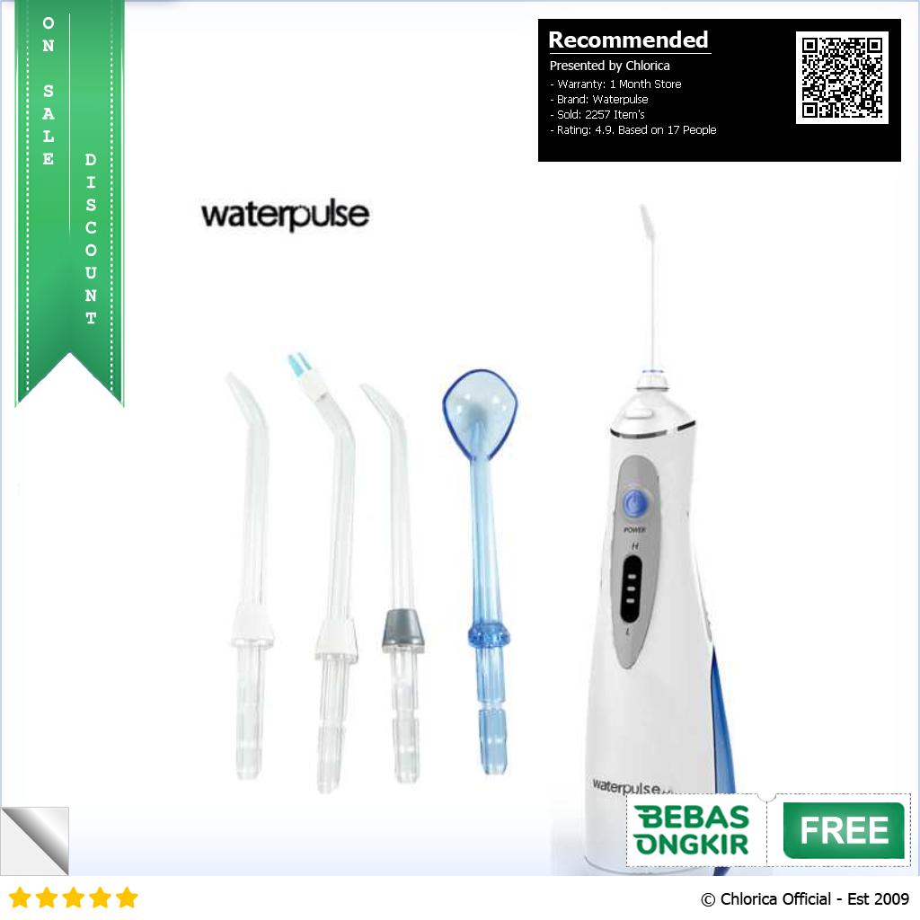 Waterpulse Dental Flosser Alat Semprot Pembersih Gigi V400Plus