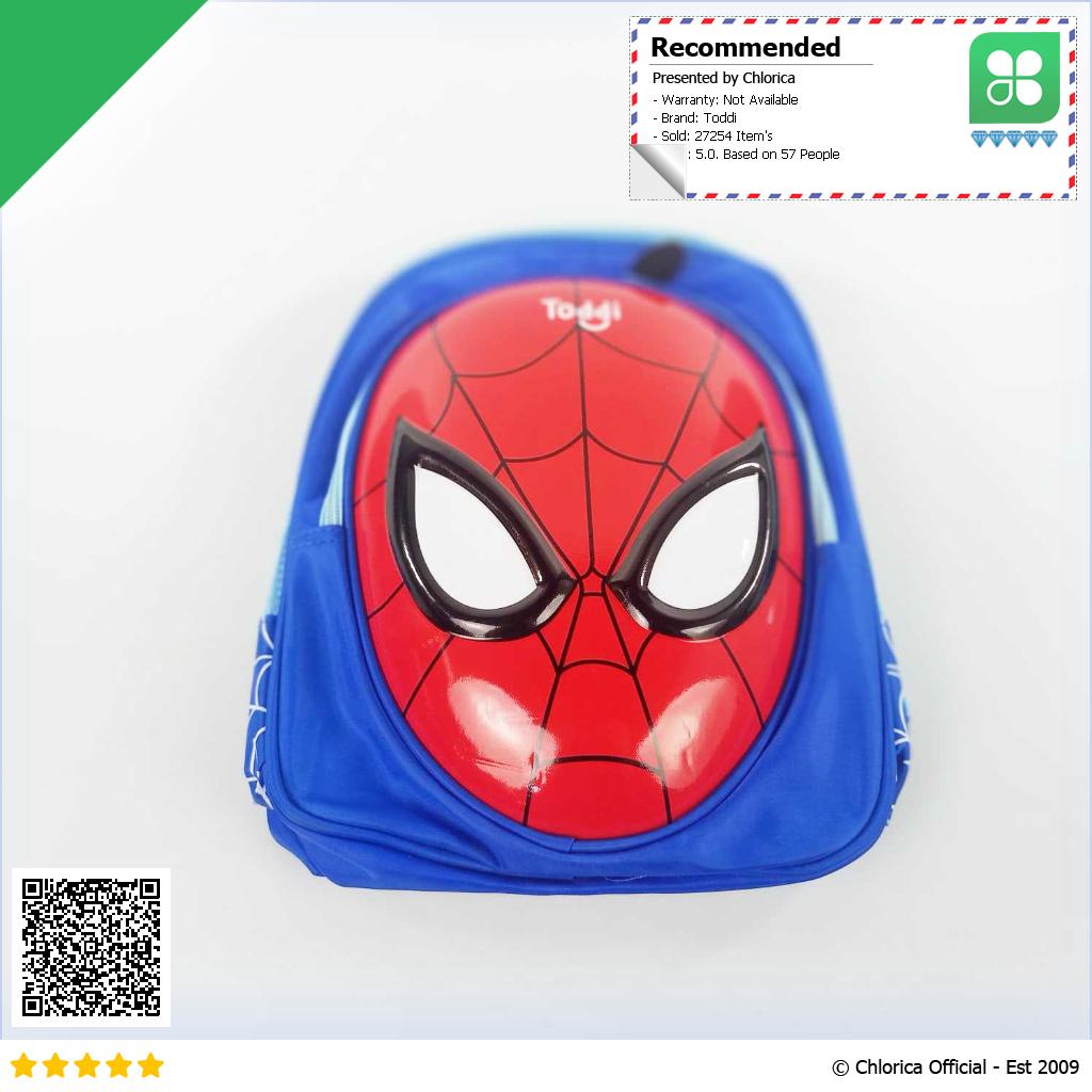 Toddi Tas Ransel Sekolah Anak Backpack Model Spiderman 1801