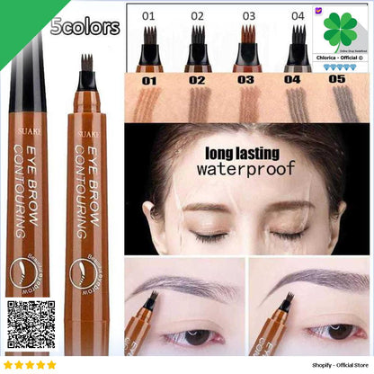 SUAKE Pensil Alis Microblading Eyebrow Tattoo Pen Waterproof Y004