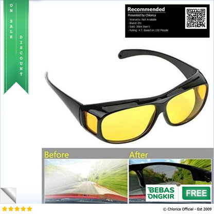 FORAUTO Kacamata Night Vision UV Protection NJ747