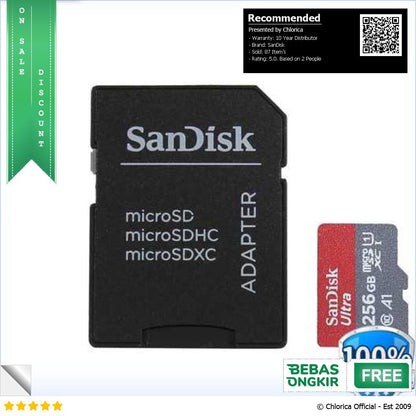 SanDisk Ultra microSD Card UHS I Class 10 A1 120MB s Adaptor SDSQUA4