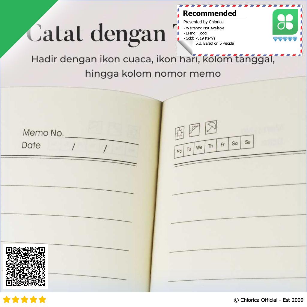 Toddi Notebook Buku Jurnal Catatan Diary Cover Kulit A5 JSK25