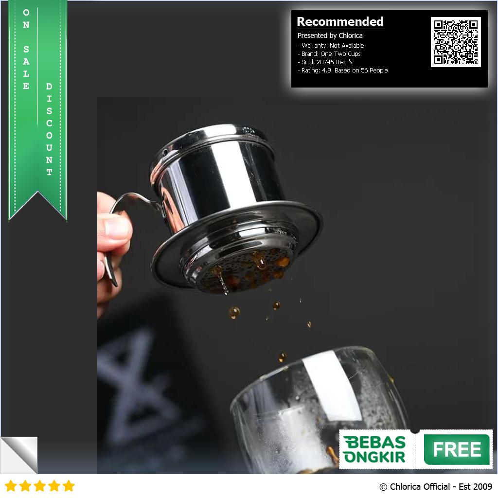 One Two Cups Vietnam Drip Coffee Filter Pot Saringan Kopi LC1