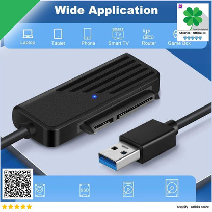 Onelesy Kabel Adaptor Hardisk USB 3.0 to SATA 2.5 Inch Support 5G ONUSB3