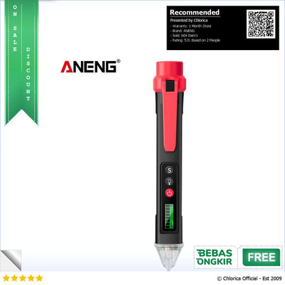 ANENG Tespen Tester Pen Non Contact AC Voltage Alert Detector 12 1000V VC1010