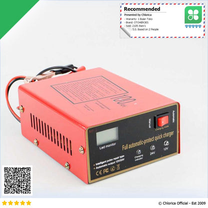 OTOHEROES Charger Aki Mobil Smart Battery 12V 24V 6 105AH MF 2