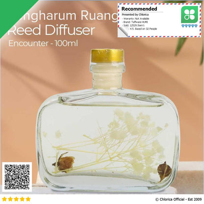 Taffware HUMI Pengharum Ruangan Reed Diffuser with Cotton Sticks 100ml DF 200