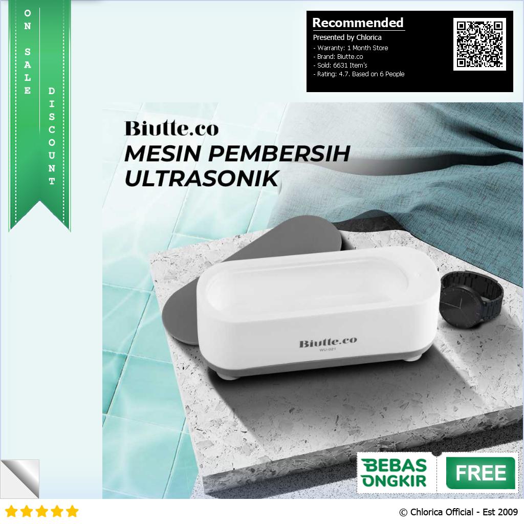 Biutte.co Pembersih Kacamata Perhiasan Ultrasonic Cleaning Machine WU 021