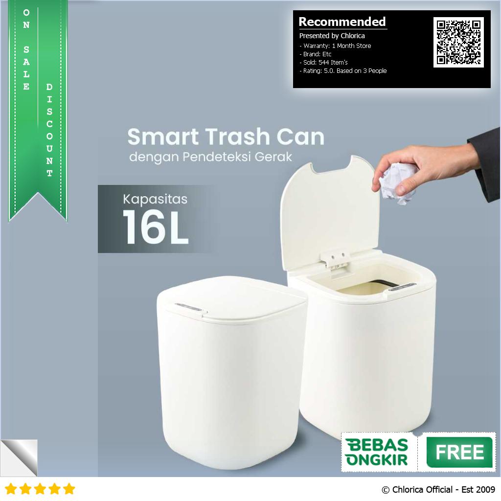 KIMD Tempat Sampah Smart Trash Can Motion Sensor Dustbin 16L K 599