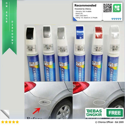 Vieruodis Spidol Penghilang Lecet Cat Mobil Repair Pen 12ml PF