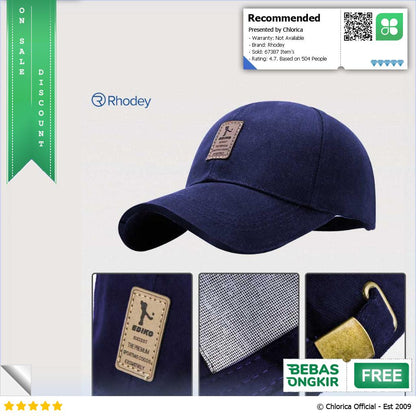 Rhodey EDIKO Topi Baseball Cap Polos Logo Ediko Golf RB68