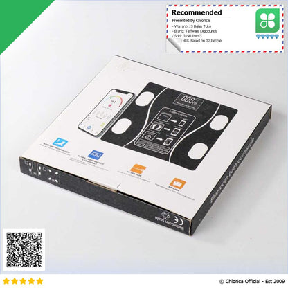 Taffware Digipounds Timbangan Badan Bluetooth Digital Scale 180kg SH Y01 U1