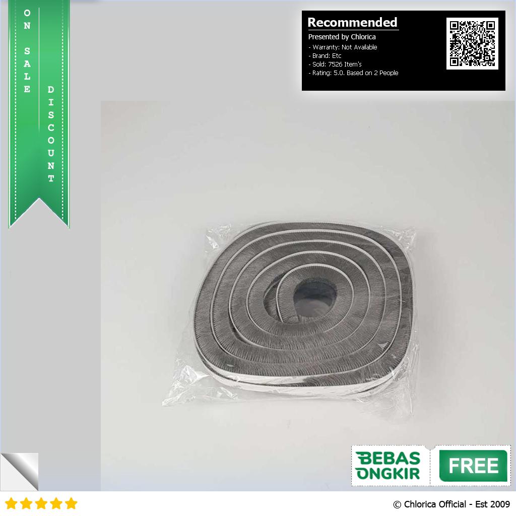 GANCHUN Lis Strip Pintu Brush Strip Sealing Insulation 10 M KK 062