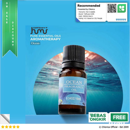 Taffware HUMI RHJY Pure Essential Oils Minyak Aromatherapy 10ml TSLM1