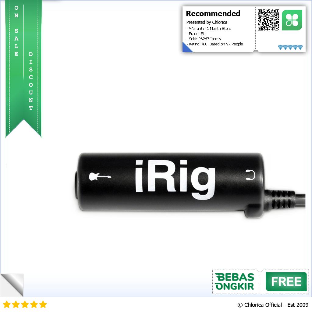 iRig AmpliTube Gitar Interface Adapter for iPhone iPod Touch iPad IRIG 0003