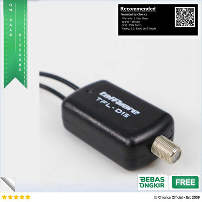 Taffware Penguat Sinyal Antena TV Amplifier Booster DVB T2 TFL D15