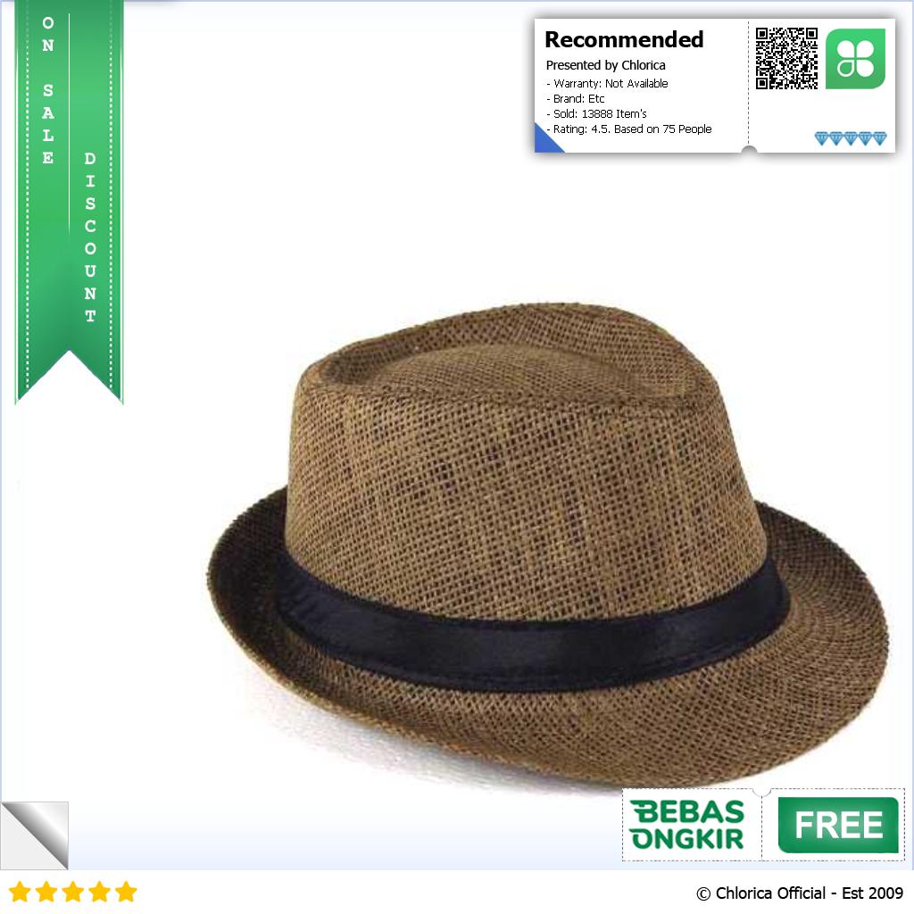 Yingrui Topi Fedora Unisex Laken Hat Jazz Classic Vintage M 38