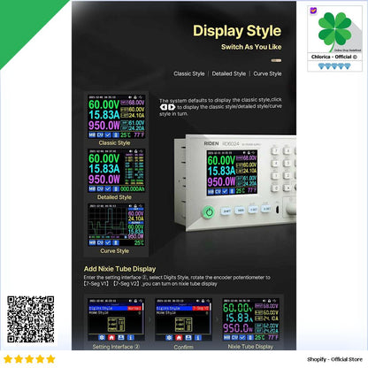 RIDEN Adjustable Power Supply DC Regulated Digital Display 24A 60V RD6024