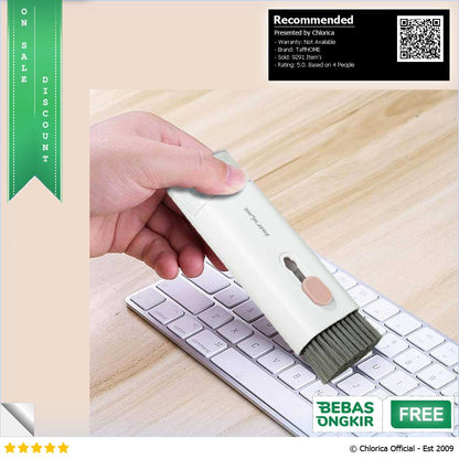 TaffHOME Sikat Pembersih Keyboard Folding 7 in 1 with Key Puller Q6E