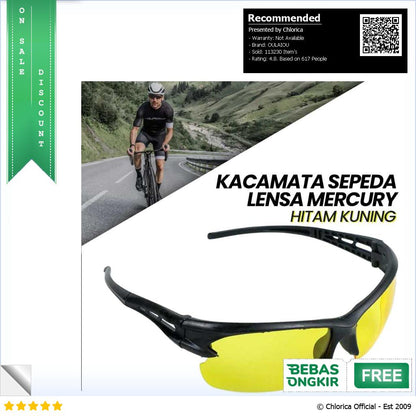 OULAIOU HAOGHIMENG Kacamata Sepeda Lensa Mercury Cycling Outdoor Sport 3015