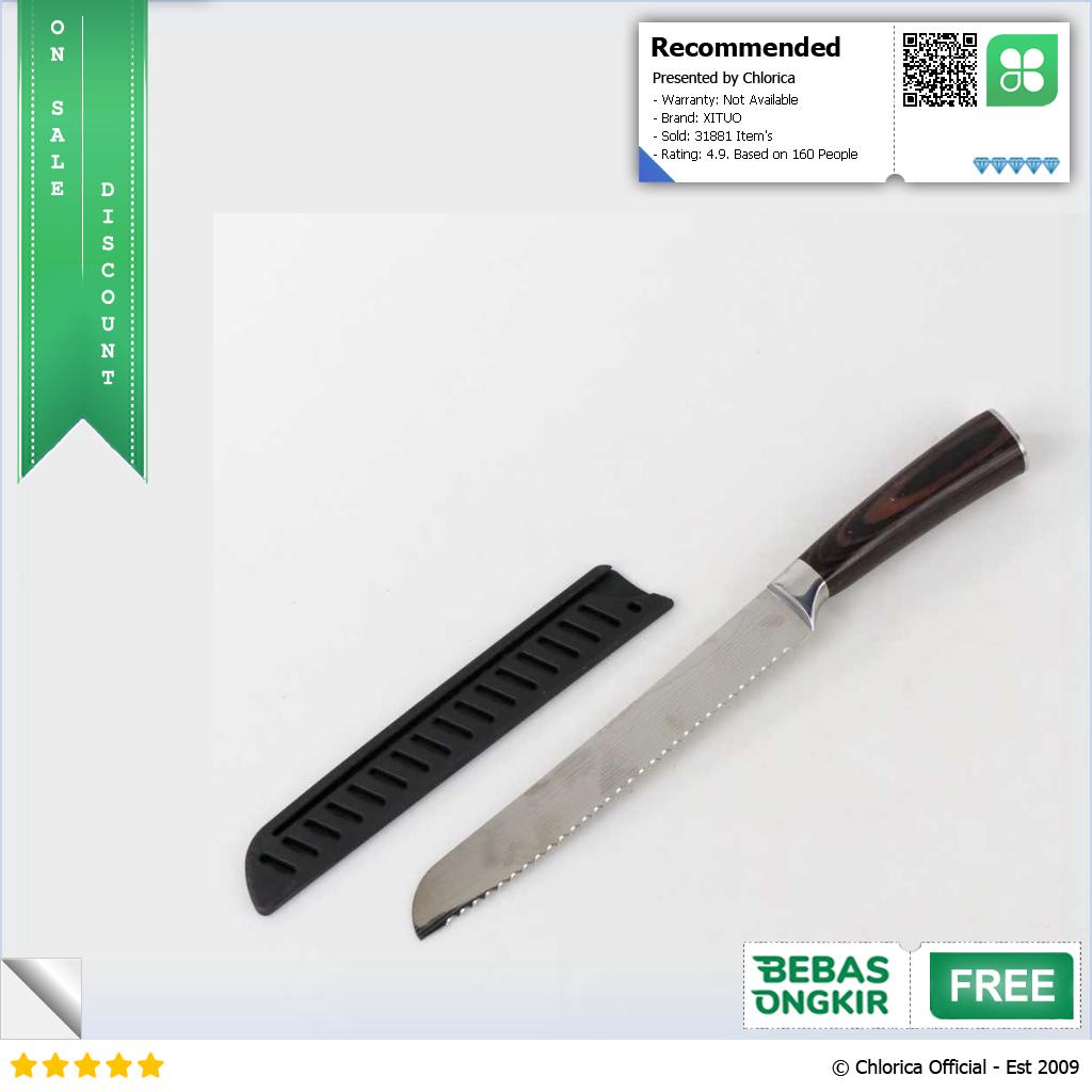 XITUO Pisau Dapur Stainless Steel Chef Damascus Pattern