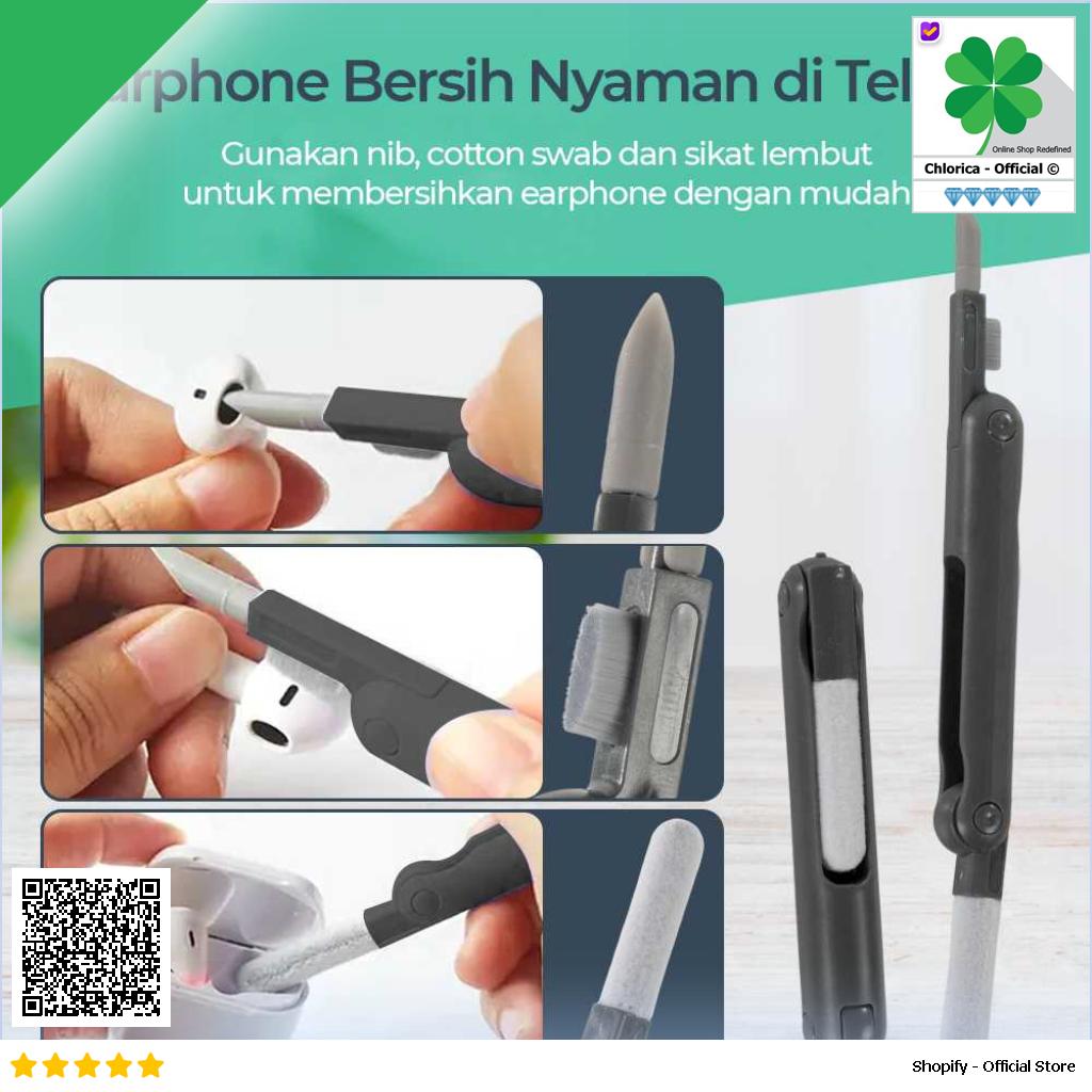 TaffHOME Sikat Pembersih Keyboard Folding 7 in 1 with Key Puller Q6E