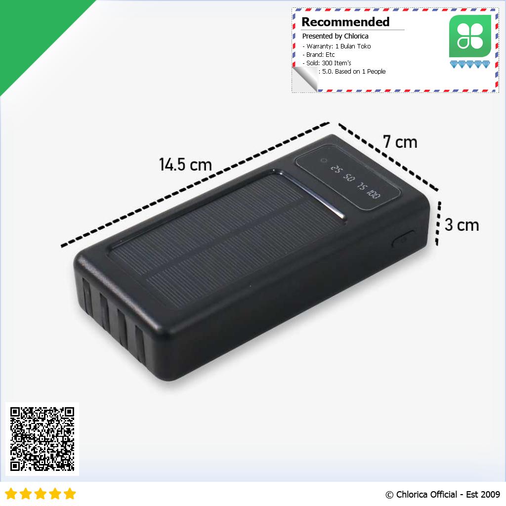 HAIMAITONG Power Bank Solar 2 Port 10000mAh Micro Lightning Type C HA 4