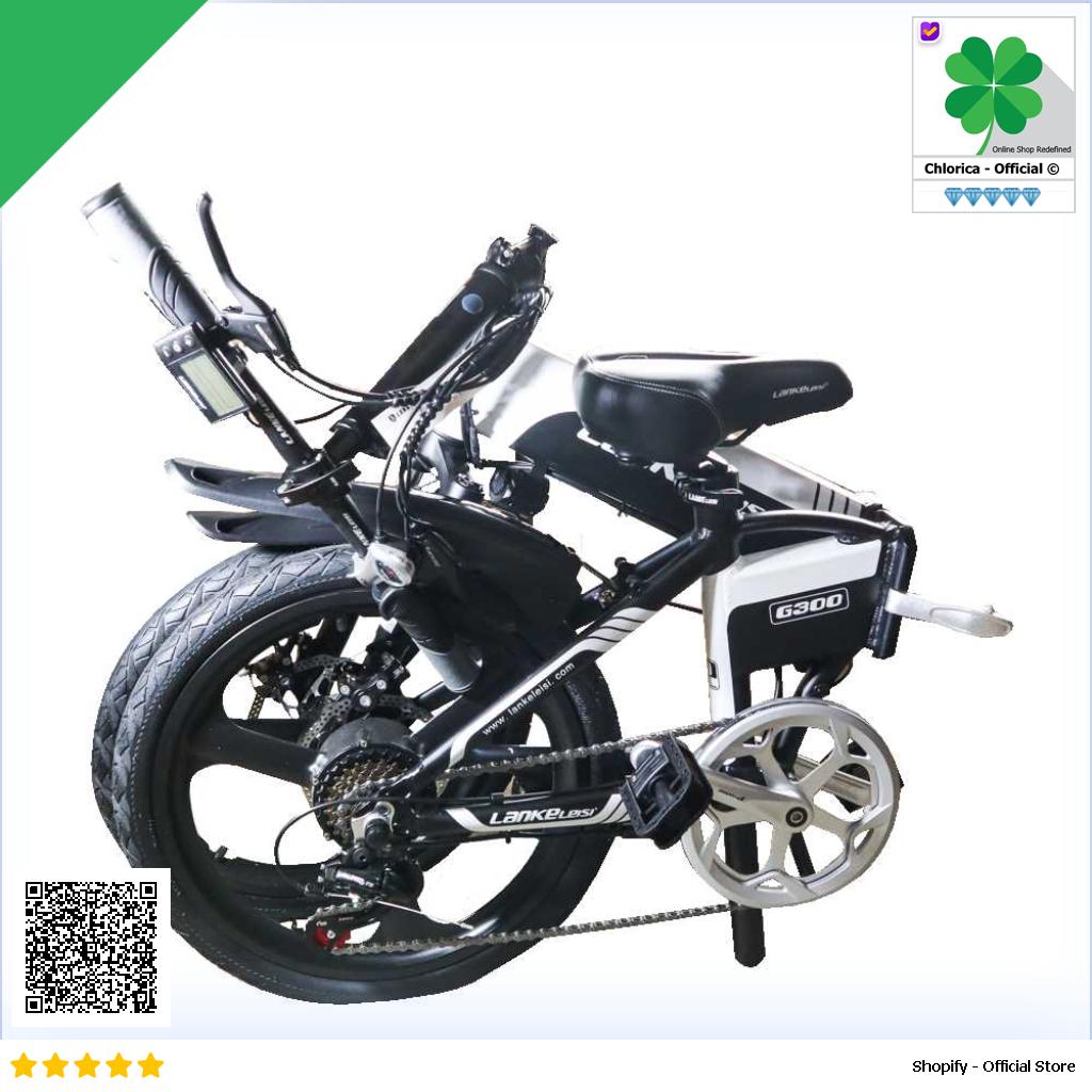 Lankeleisi Sepeda Listrik Lipat Folding Bike Moped 48V 10Ah G300