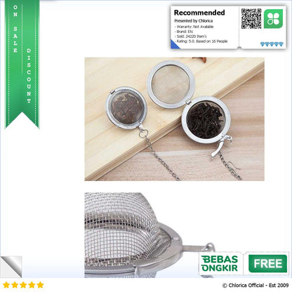 JETTING Saringan Teh Reusable Tea Filter Infuser Strainer K520