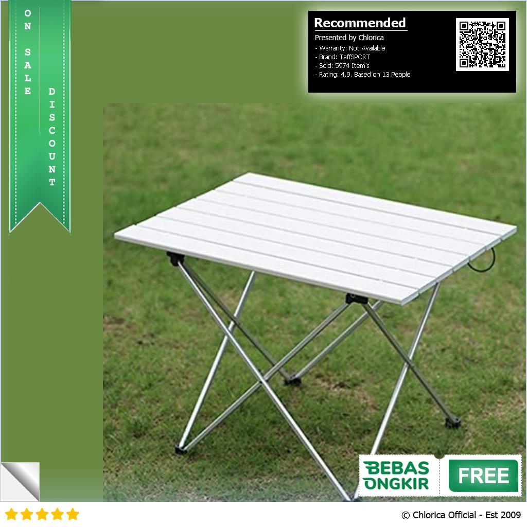 TaffSPORT Meja Lipat Piknik Foldable Portable Aluminium Table 8825