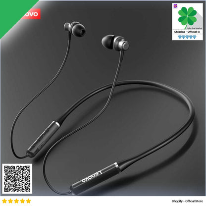 Lenovo Earphone Neckband Bluetooth 5.0 Noise Cancelling IPX5 HE05