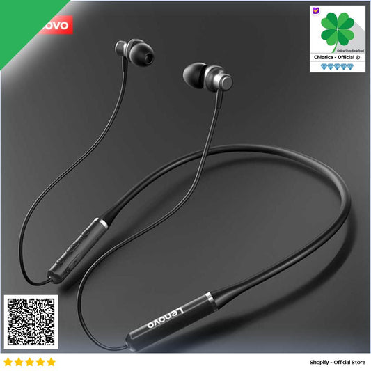 Lenovo Earphone Neckband Bluetooth 5.0 Noise Cancelling IPX5 HE05