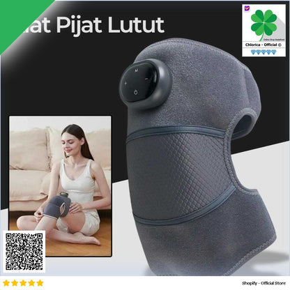 Moajaza Alat Pijat Lutut Terapi Heating Knee Pad 3 Mode Getar D102