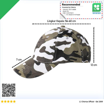 EVRFELAN Topi Baseball Cap Army Camouflage S8R