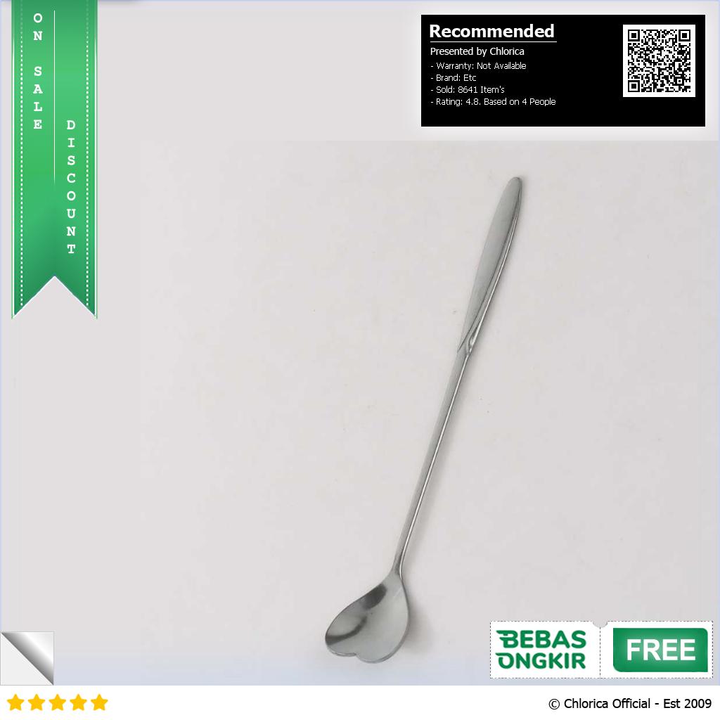 BLEXPRET Sendok Teh Gagang Panjang Long Tea Spoon Stainless Steel TC49