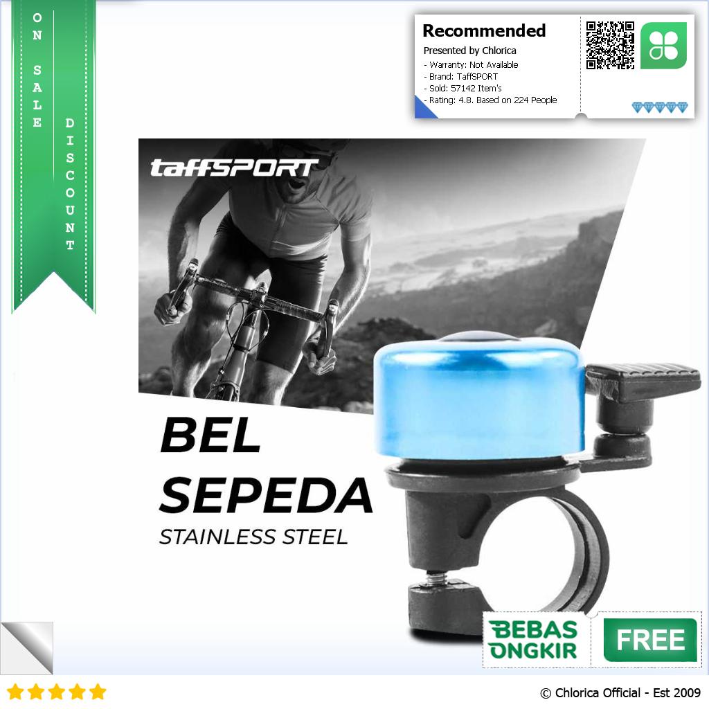 TaffSPORT Bel Sepeda Stainless Steel Safety Cycling Horn CQC