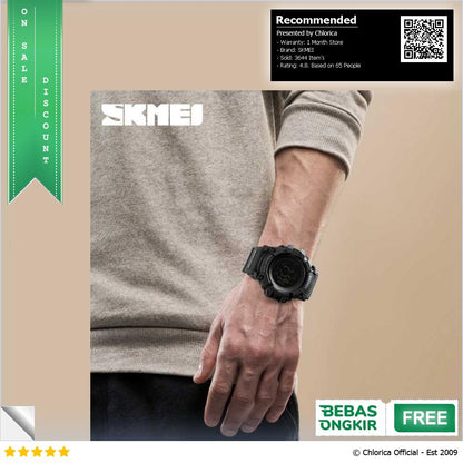 SKMEI Jam Tangan Digital Multifungsi Pria 1358